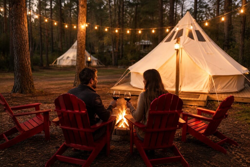 romantic camping okefenokee
